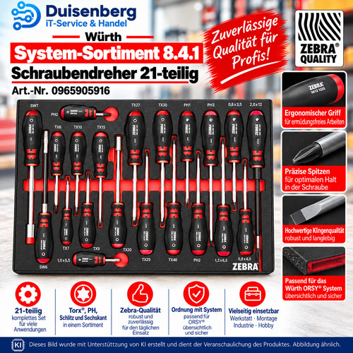 Würth zebra schraubendreher - zebra,