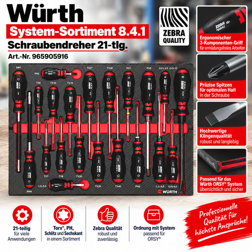 Würth zebra schraubendreher - würth,